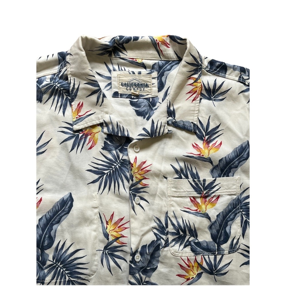 California Cowboy High Water Surf Floral Shirt Size XL